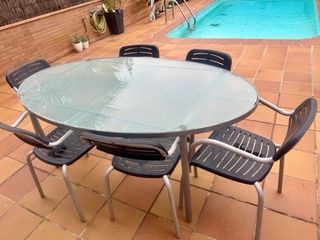 Sedie da giardino - 6 sedie in metallo