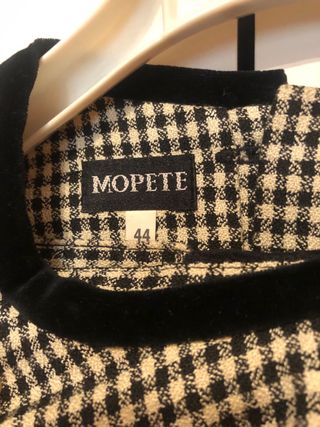 Conjunto MOPETE vichy blanco-negro
