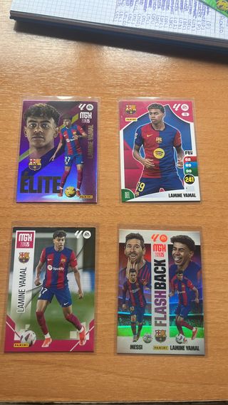 4 cromos Lamine Yamal FC Barcelona