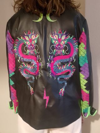 Cazadora negra dragón | Talla M

