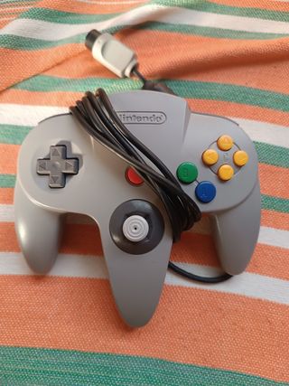 Comando. Joystick funzionale. Nintendo 64 Grigio