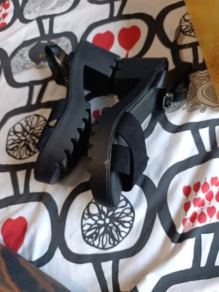 Sandalias plataforma negras
