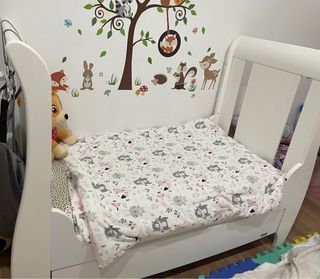 Cuna blanca evolutiva + colchón