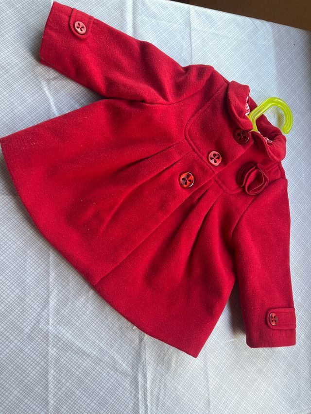 Abrigo rojo bebé MAYORAL 4-6 meses