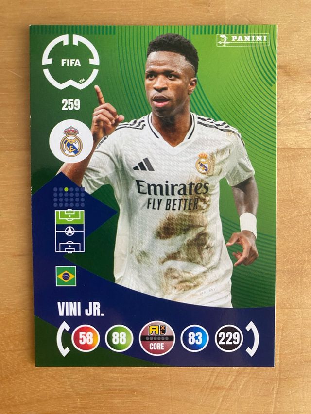 Card base Vini Jr. Adrenalyn XL Fifa Club WC 25