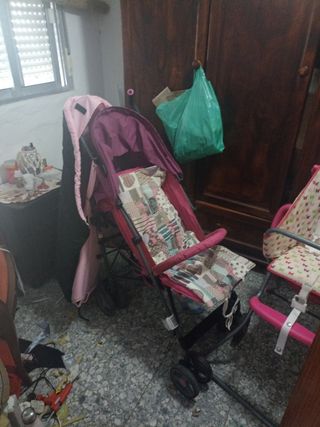 Carro Bebe Plegable Rosa