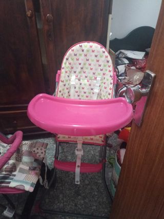 Carro Bebe Plegable Rosa
