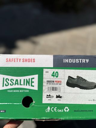 Zapatos seguridad ISS-LINE grises , talla 40