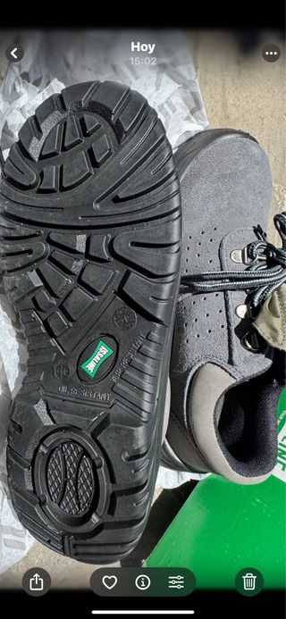 Zapatos seguridad ISS-LINE grises , talla 40