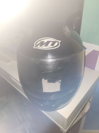Casco moto MU Helmets negro