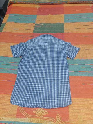 Camisa cuadros vintage azul - Talla S