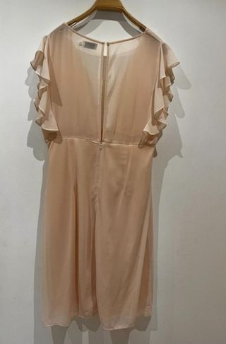 Vestido invitada rosa fiesta talla L.
