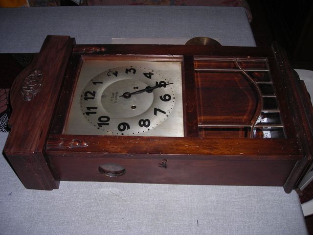 Reloj Pared A CUERDA Madera (Junghans)