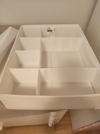 Organizador con 2 bandejas Skubb Ikea blanco