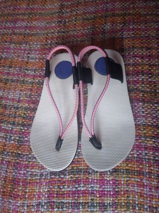 Chanclas Bimba y Lola - Rosa y Blanco