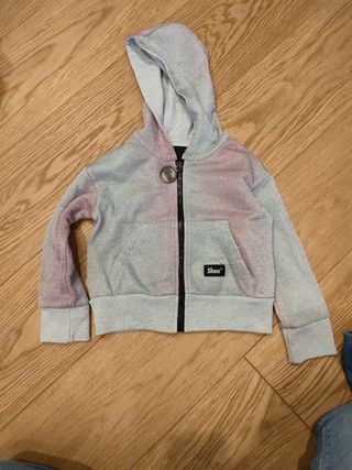 Felpa bimba zip 3 anni