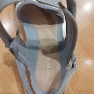 Sandalias Clarks 39.5 Gris/Blanco