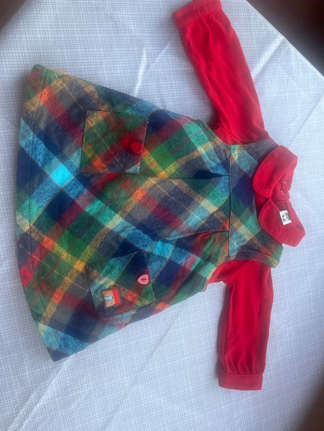 Vestido bebé TUC TUC rojo cuadros