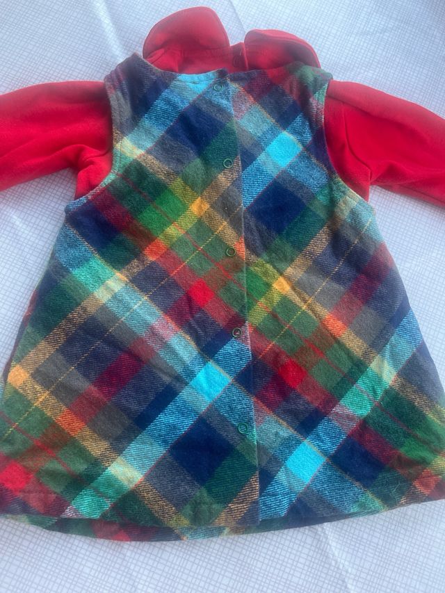 Vestido bebé TUC TUC rojo cuadros