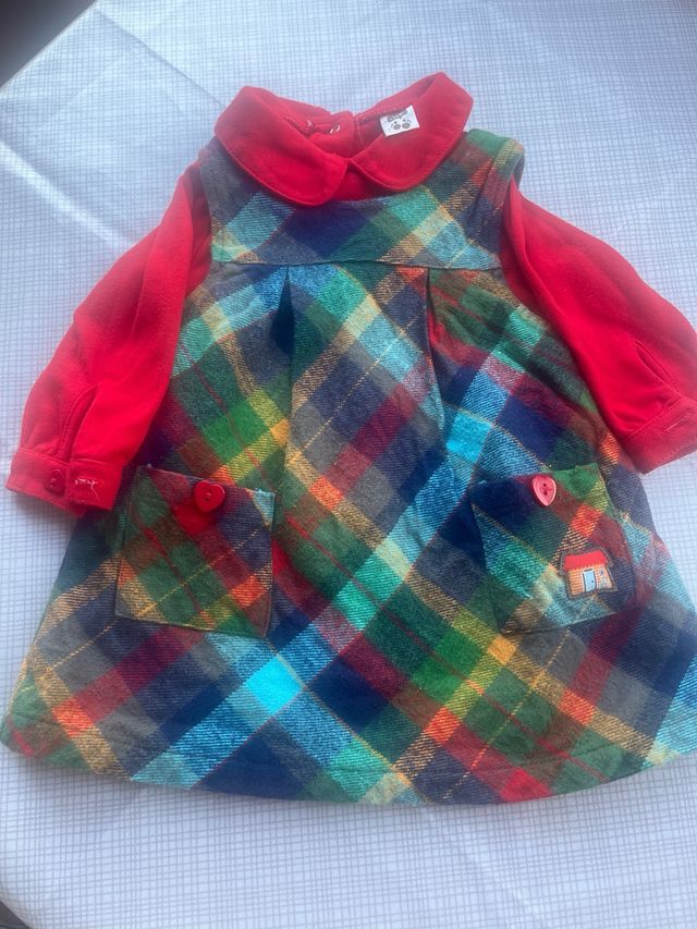 Vestido bebé TUC TUC rojo cuadros