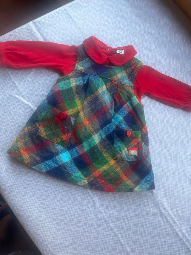 Vestido bebé TUC TUC rojo cuadros