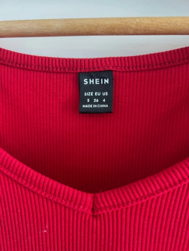 Vestido rojo Shein talla S