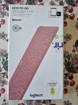 Logitech Keys-To-Go Ultracompatta Rosa