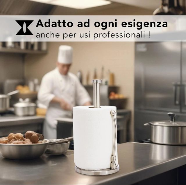 Portarotolo Scottex Acciaio Inox
