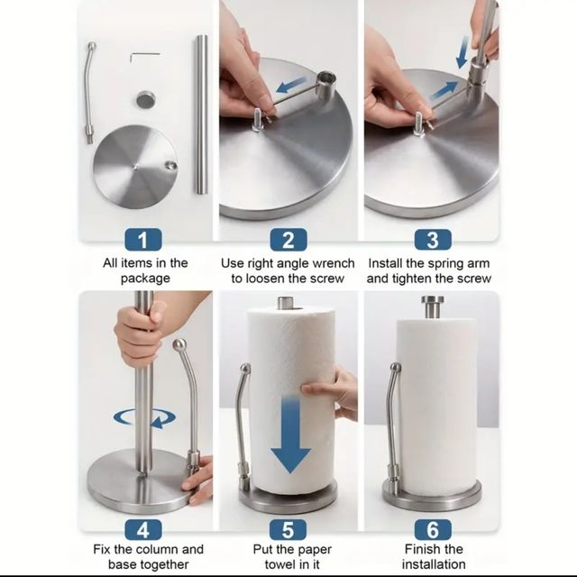 Portarotolo Scottex Acciaio Inox