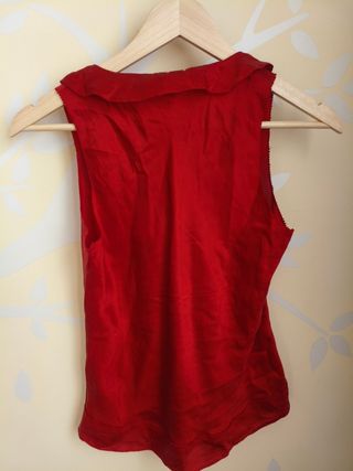 Blusa Tintoretto roja seda