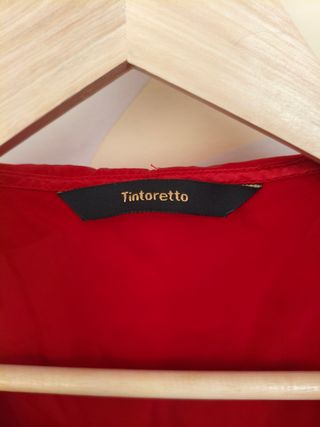Blusa Tintoretto roja seda