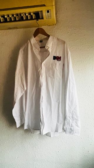 Camisa blanca manga larga