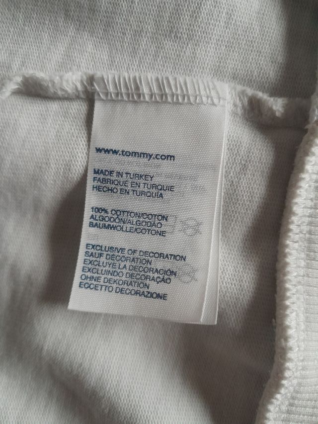 Sudadera Tommy Hilfiger XL blanca con capucha