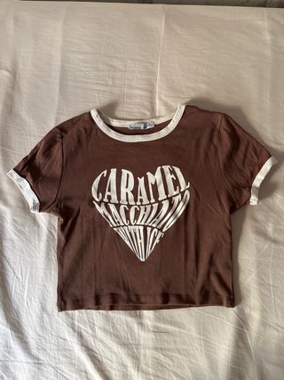 Top Pull&Bear marrón - Talla S