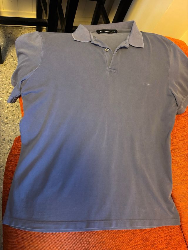 Polo Adolfo Domínguez XL - Azul 100% algodón