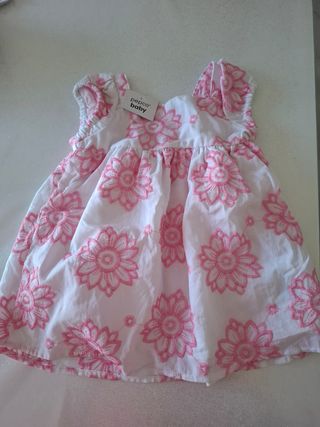 Vestito bimba Pepco fiori rosa
