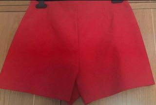 Falda pantalón roja Zara