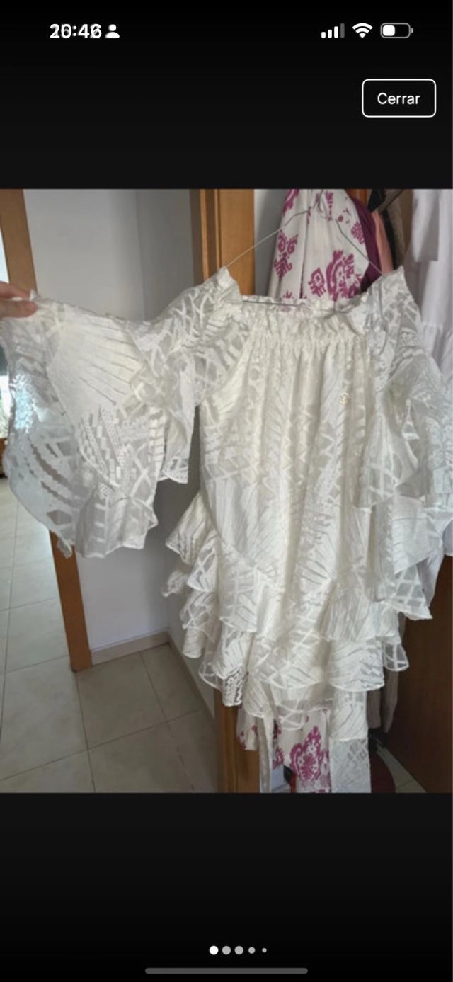 Vestido Valtadoros blanco - Talla única