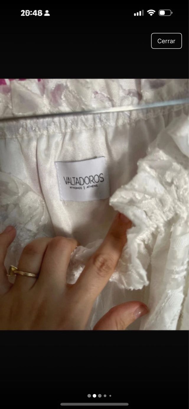 Vestido Valtadoros blanco - Talla única