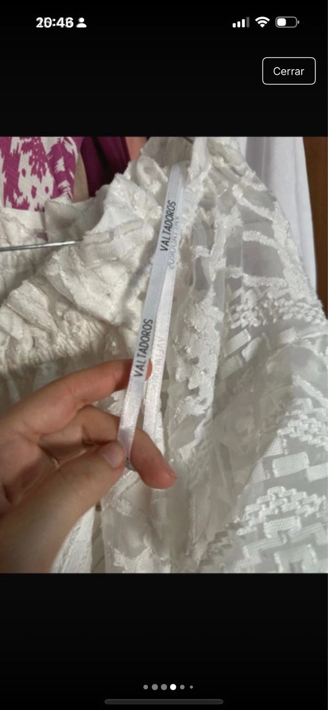 Vestido Valtadoros blanco - Talla única