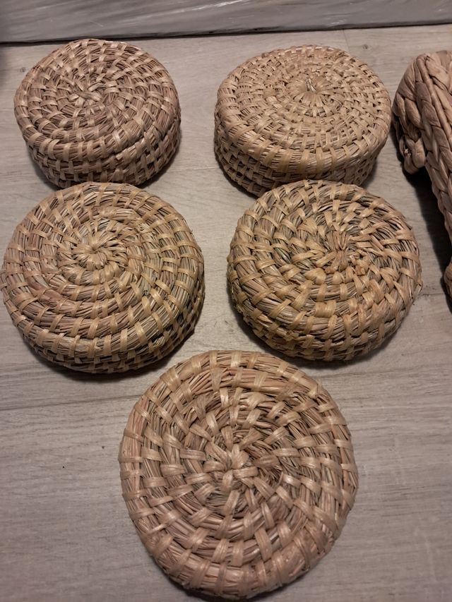 Cestas mimbre - Juego de 6