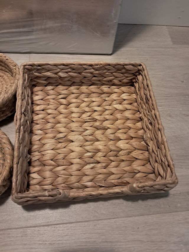 Cestas mimbre - Juego de 6