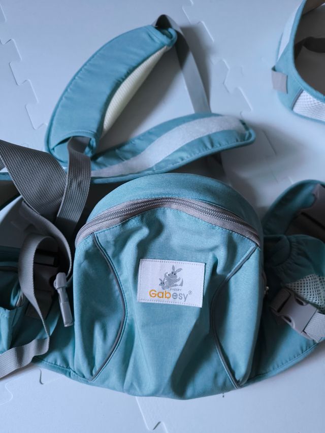 Mochila portabebés Gabesy - Azul Turquesa