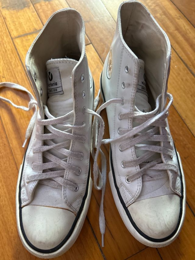 Zapatillas Victoria blancas plataforma