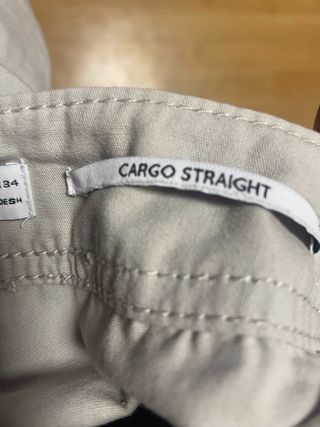 Pantalón cargo Bershka beige  talla L