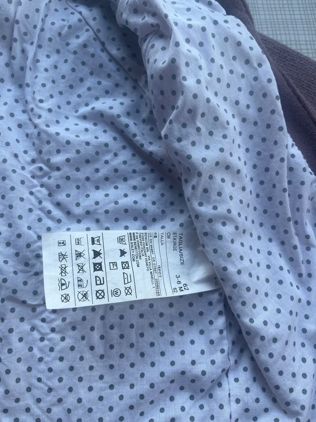 Chaqueta bebé Benetton 3-6m