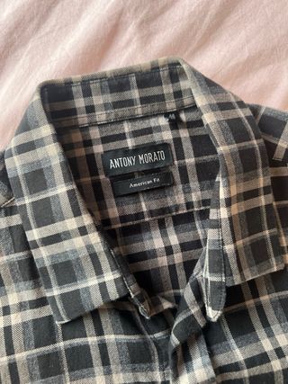 Camisa Antony Morato M - Cuadros Grises