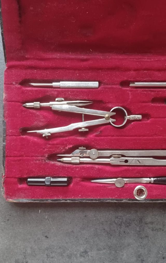 Compasso Vintage Epoca Antico Scatola Originale