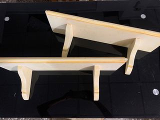 2 Estanterías Madera - Beige