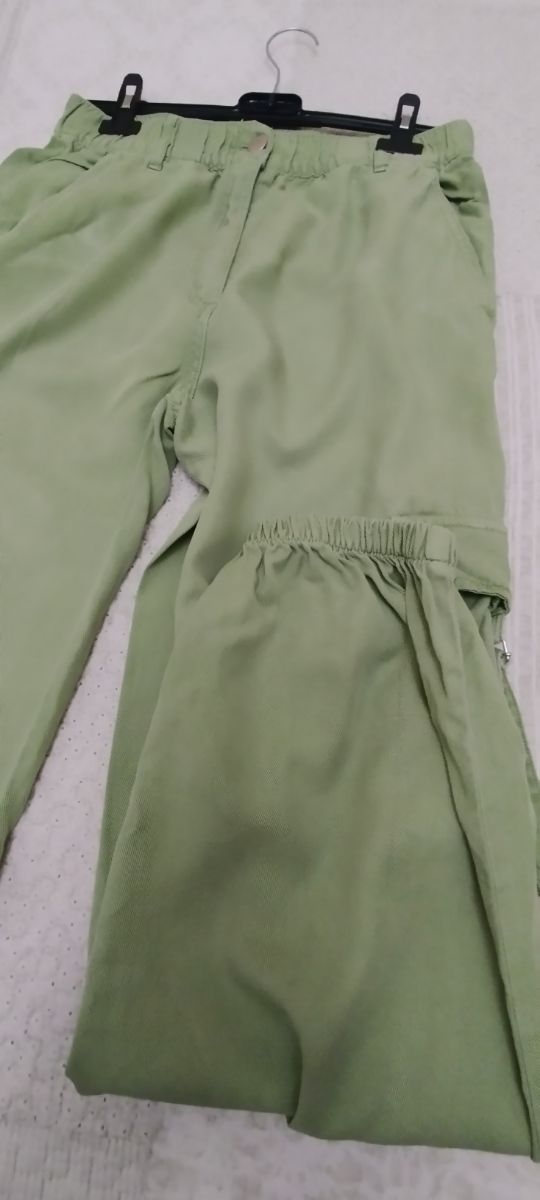 Pantalón cargo verde mujer
